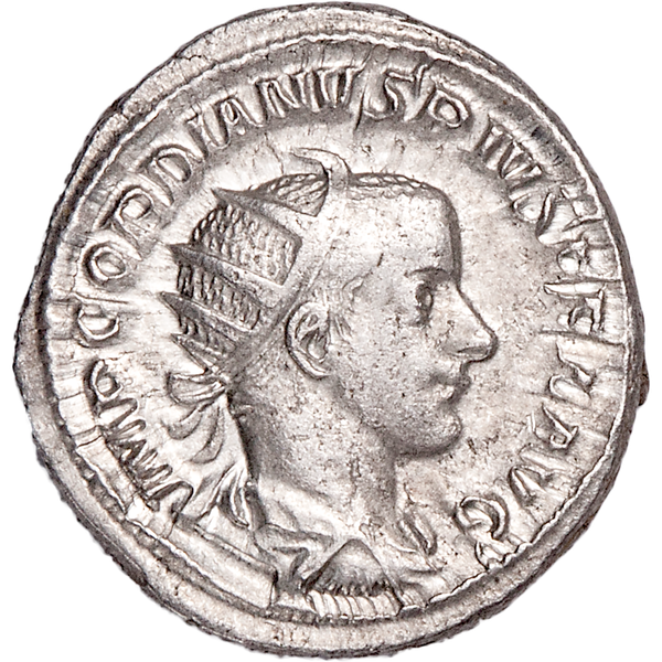 A.D. 238-244 Gordian III Silver Antoninianus, Extra Fine Plus